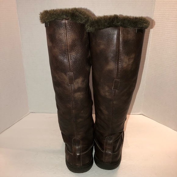 Camper Dark Brown Fur-Lined Winter Boots - Picture 6 of 7